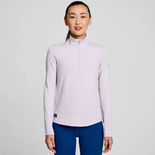 Clothing | Apparel*saucony Women's Triumph 3D 1/2 Zip Mauve Heather